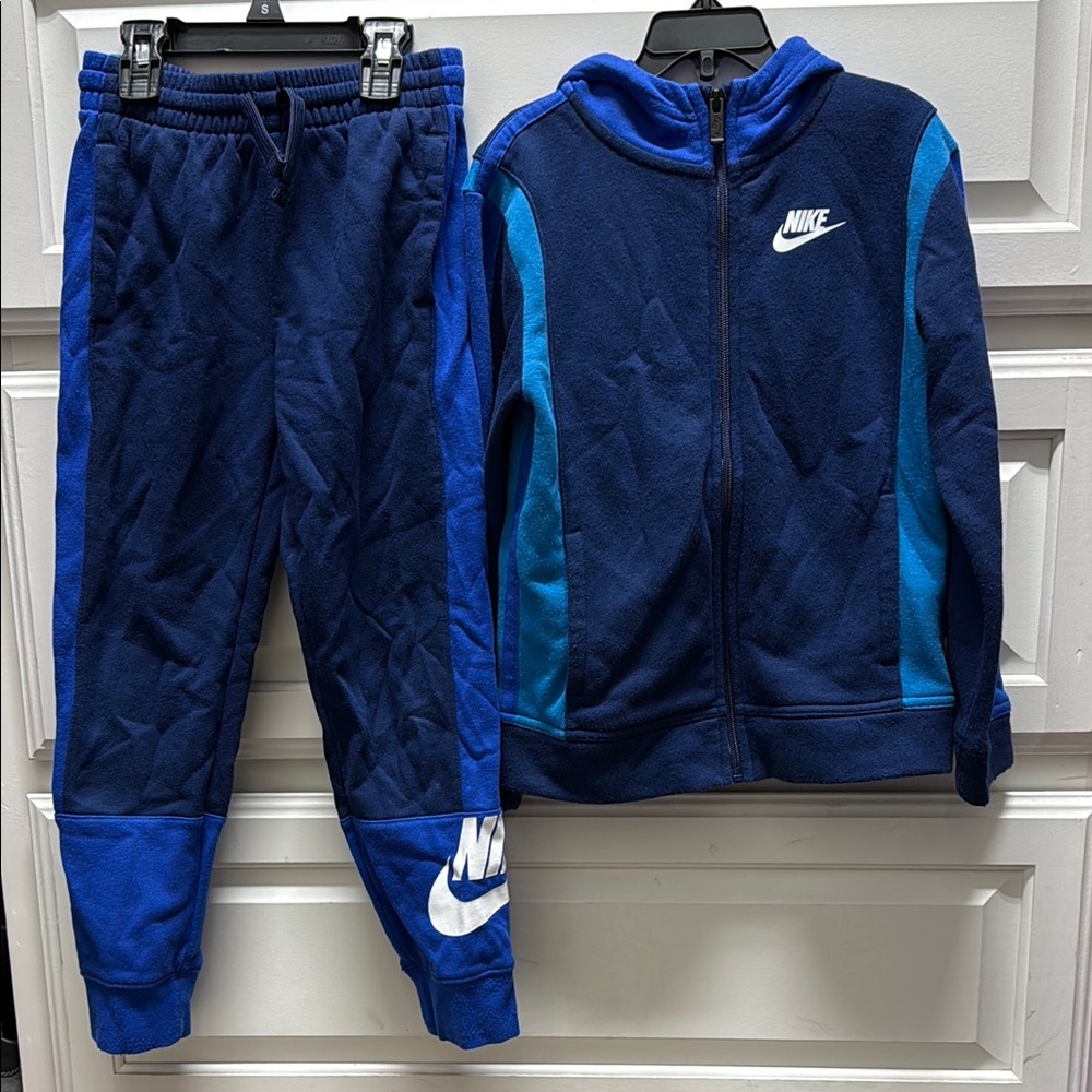 Nike Blue Matching Sweatpants Jogger Set
